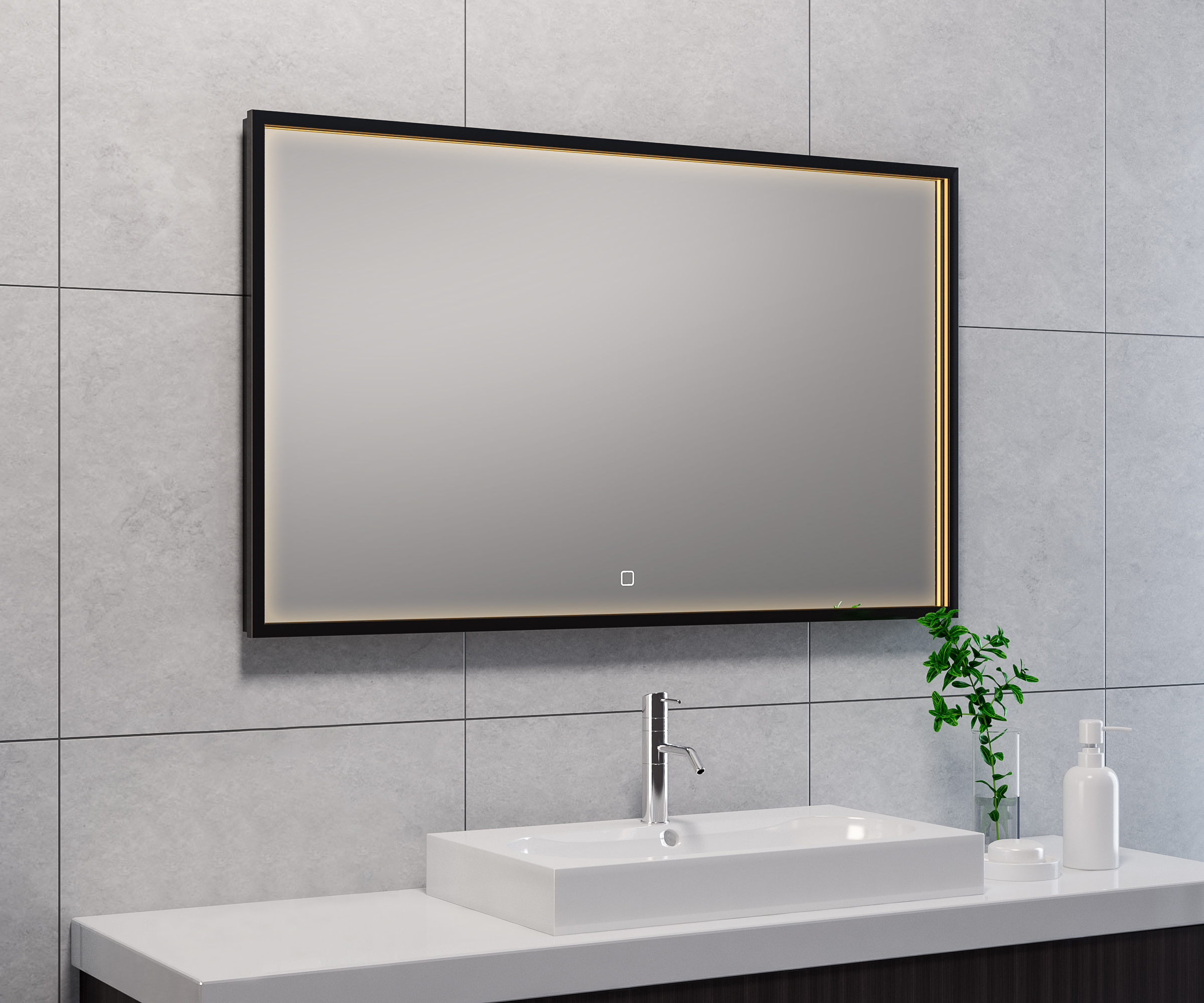 Productfoto Avi spiegel rechthoek met LED