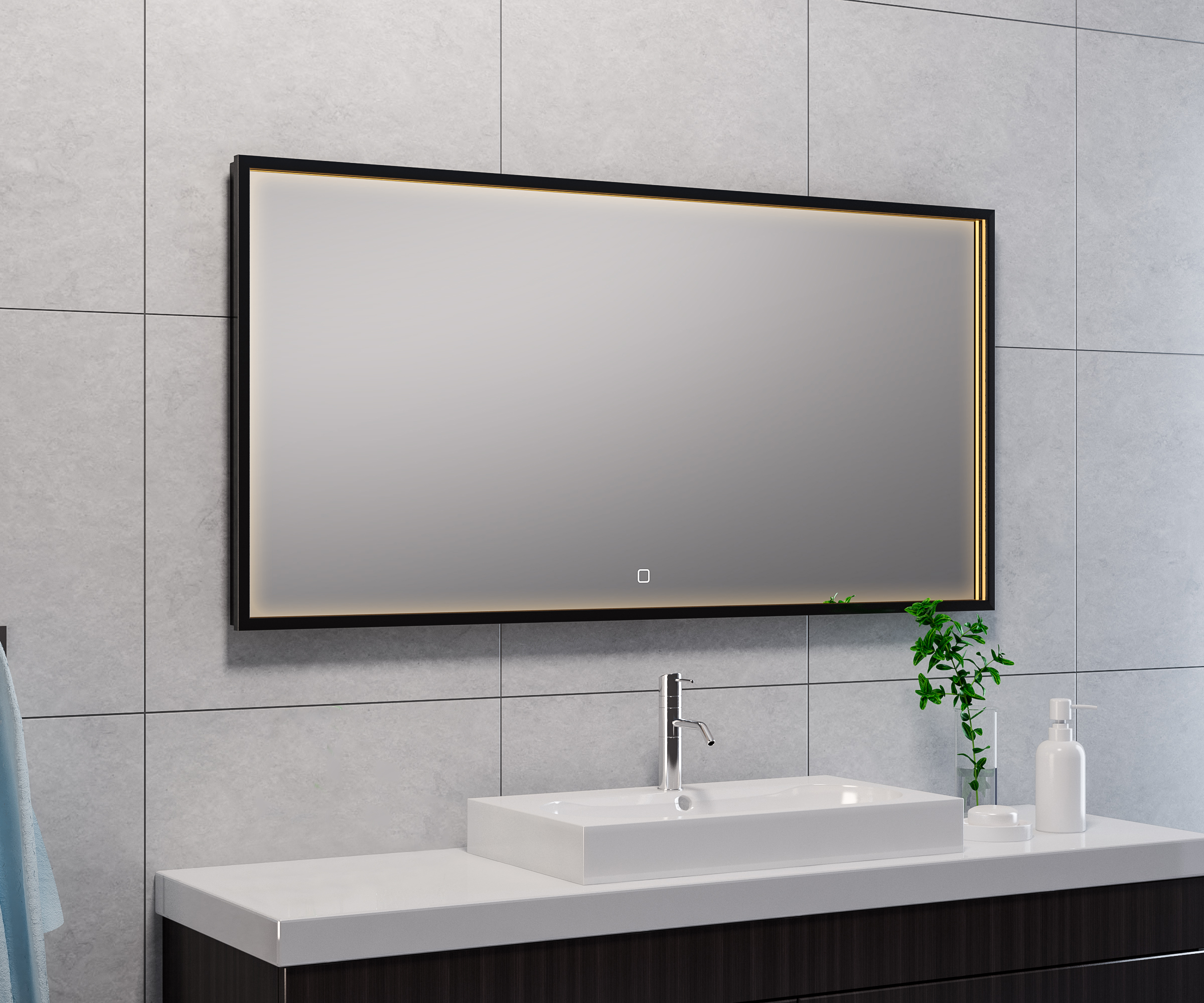 Productfoto Avi spiegel rechthoek met LED