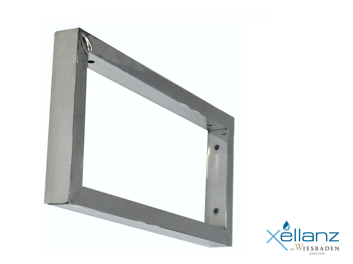 Productfoto Ophangbeugel vierkant 460 x 220 mm chroom 384240