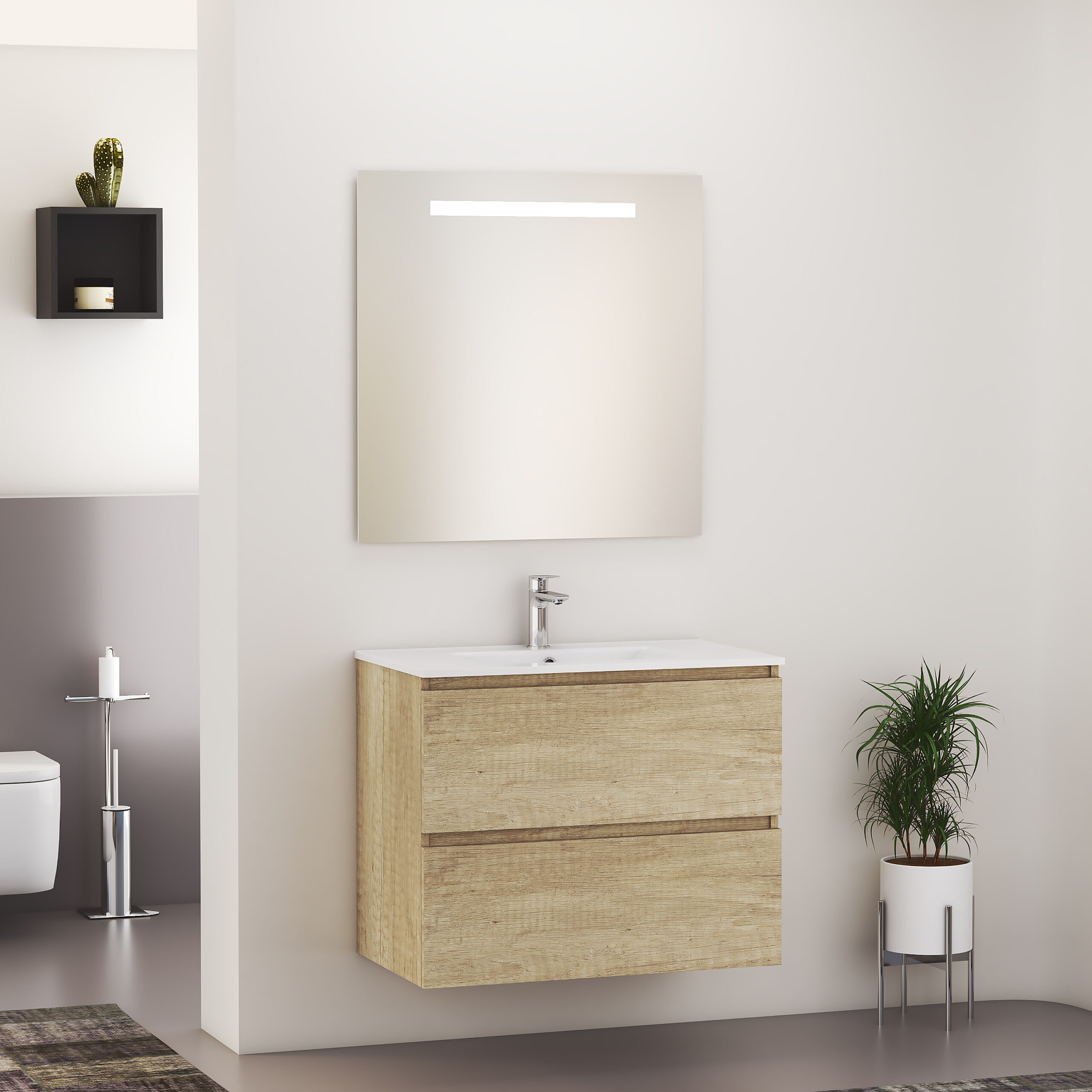 Productfoto SEPHIA compleet badmeubel  80cm nature 384301