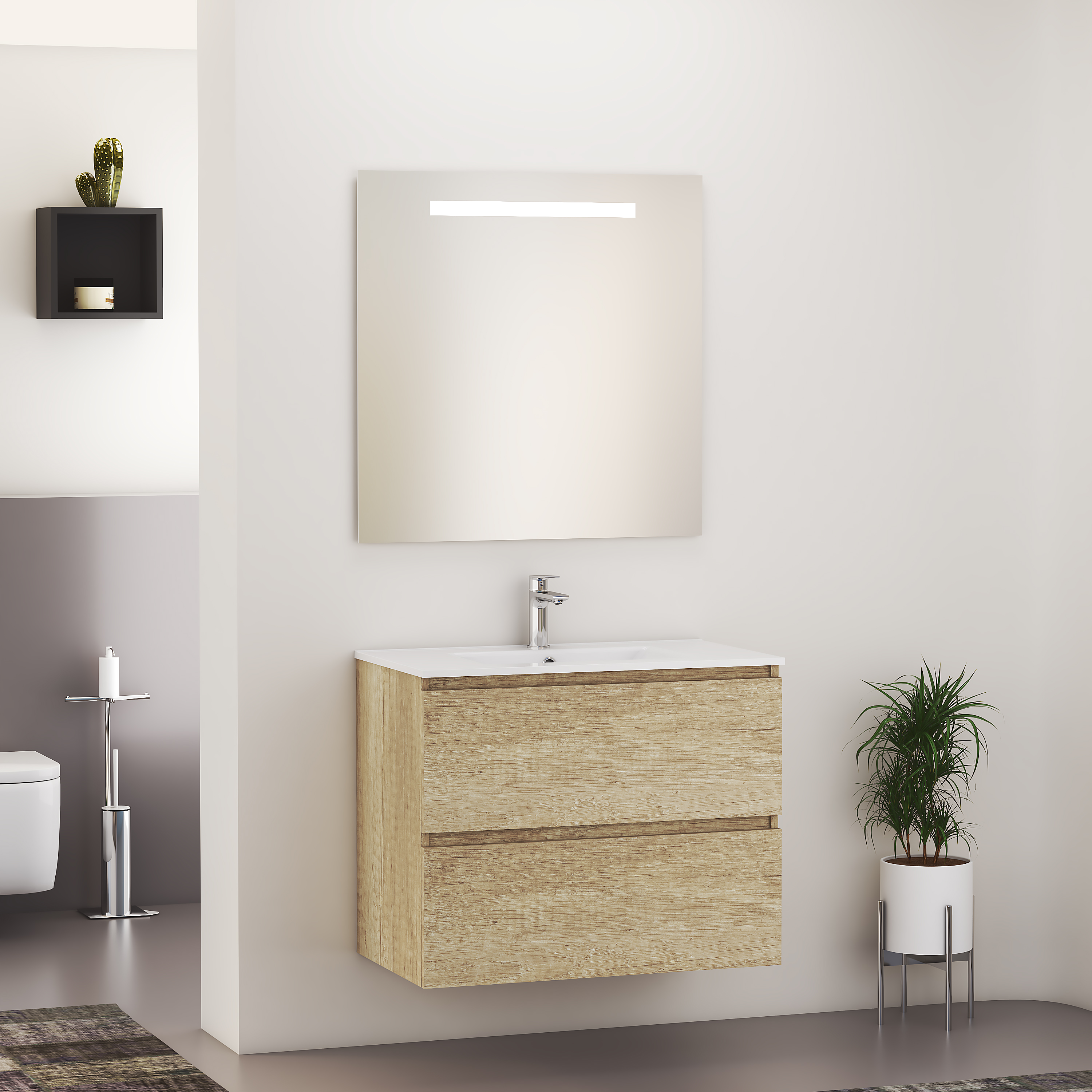Productfoto SEPHIA compleet badmeubel  80cm nature 384301
