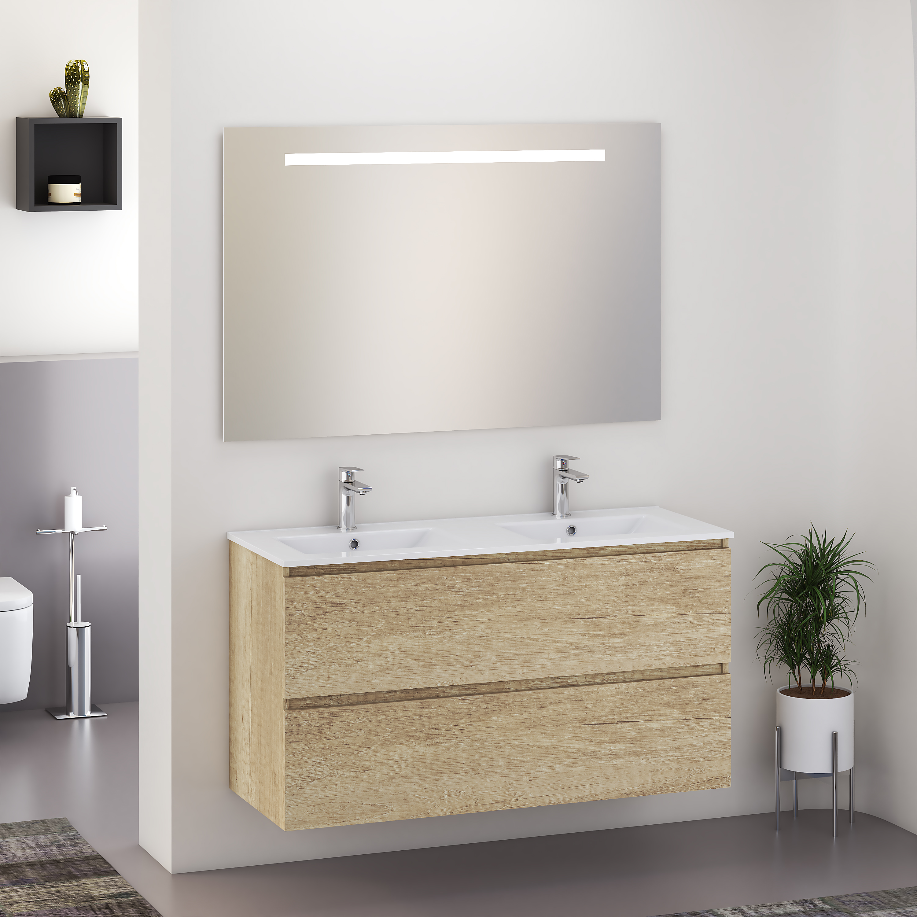 Productfoto SEPHIA compleet badmeubel 120cm nature 384311