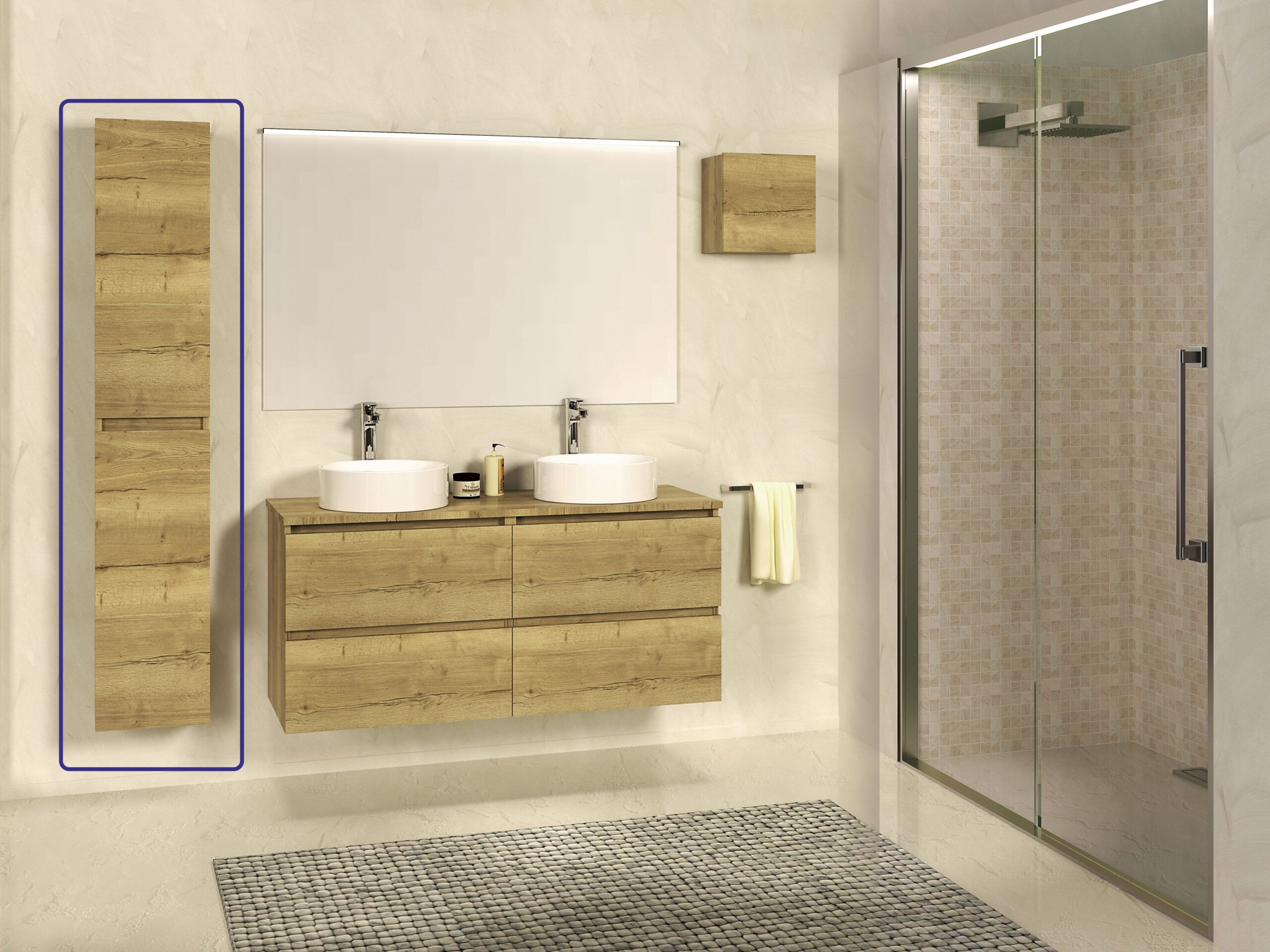 Productfoto SEPHIA kolomkast 140x30x25 nature 384351