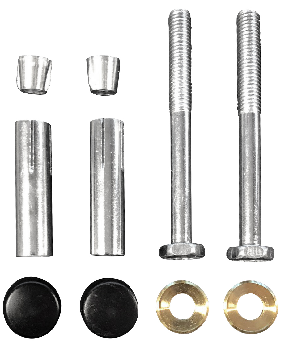 Productfoto Schroevenset voor ophangbeugel 2 stuks mat zwart 386522