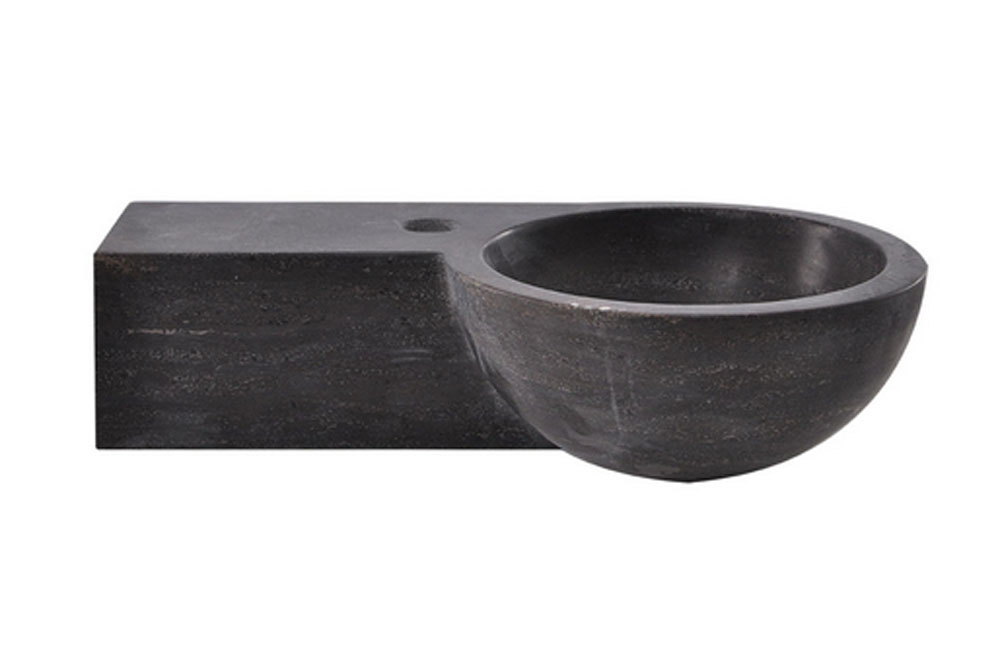 Productfoto Raw fontein links rond 40x23x10 cm hardsteen gezoet 393522