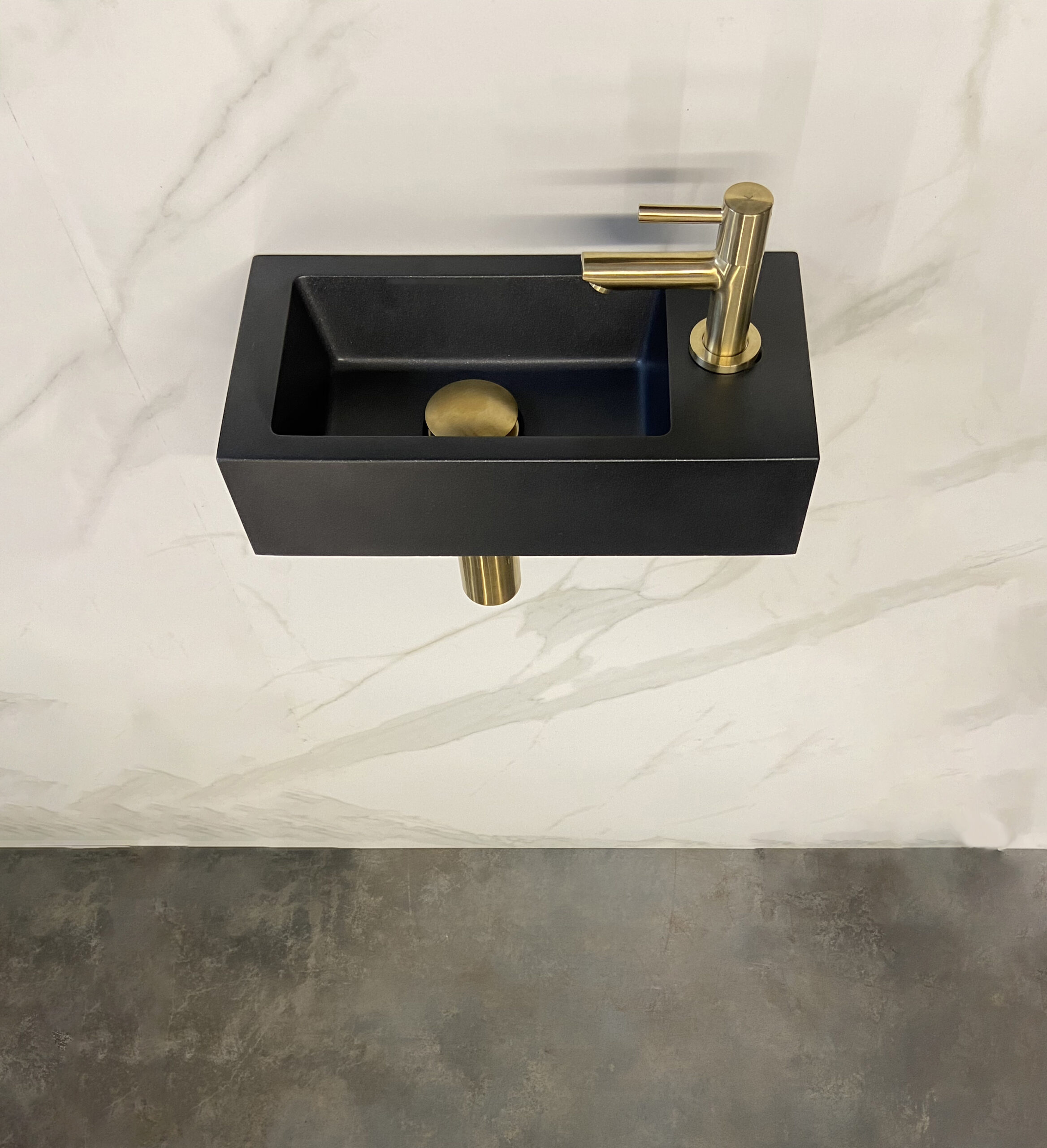 Productfoto Fonteinset Rhea S mini met fontein rechts quartz