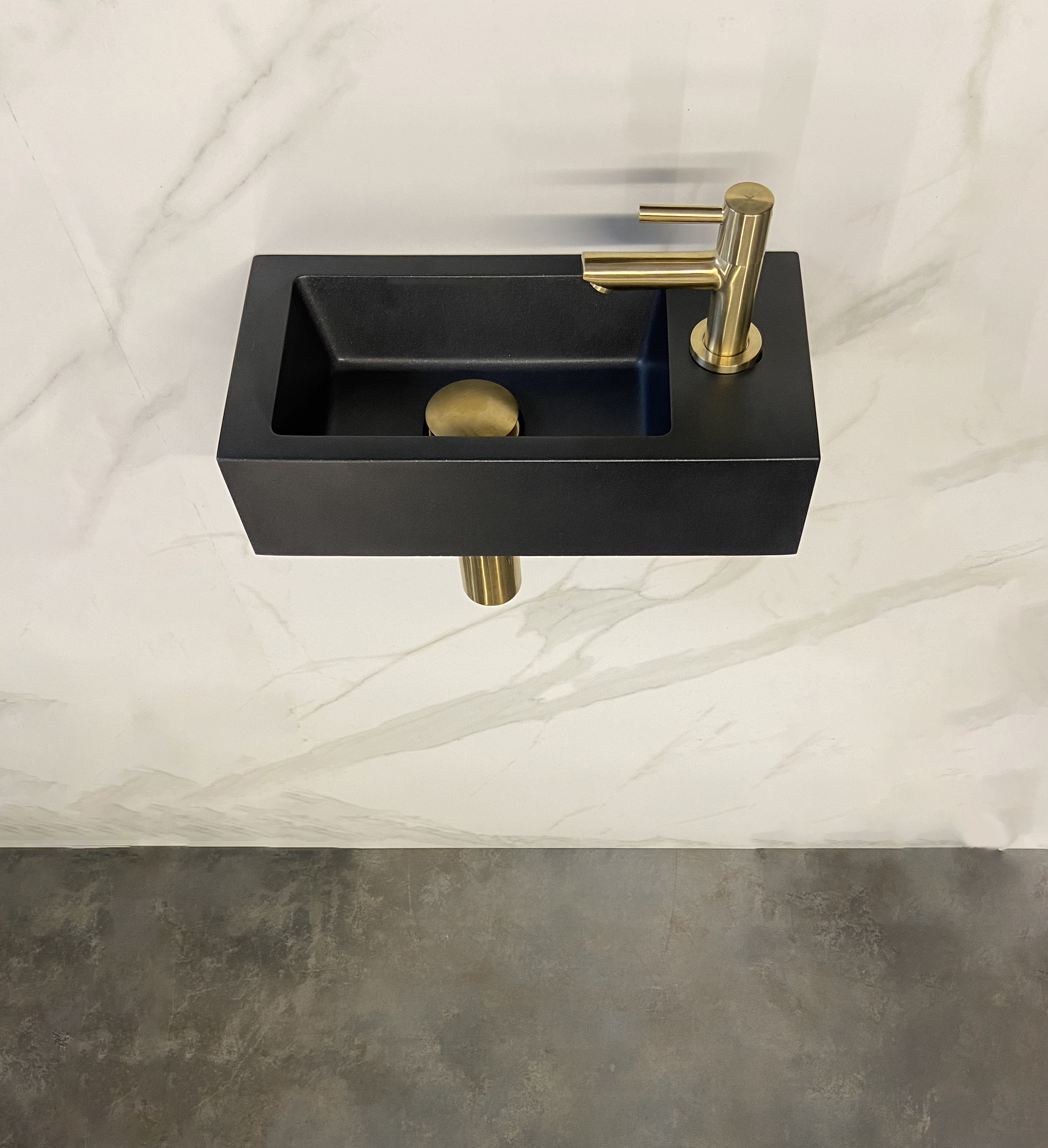Productfoto Fonteinset Rhea S mini met fontein rechts quartz