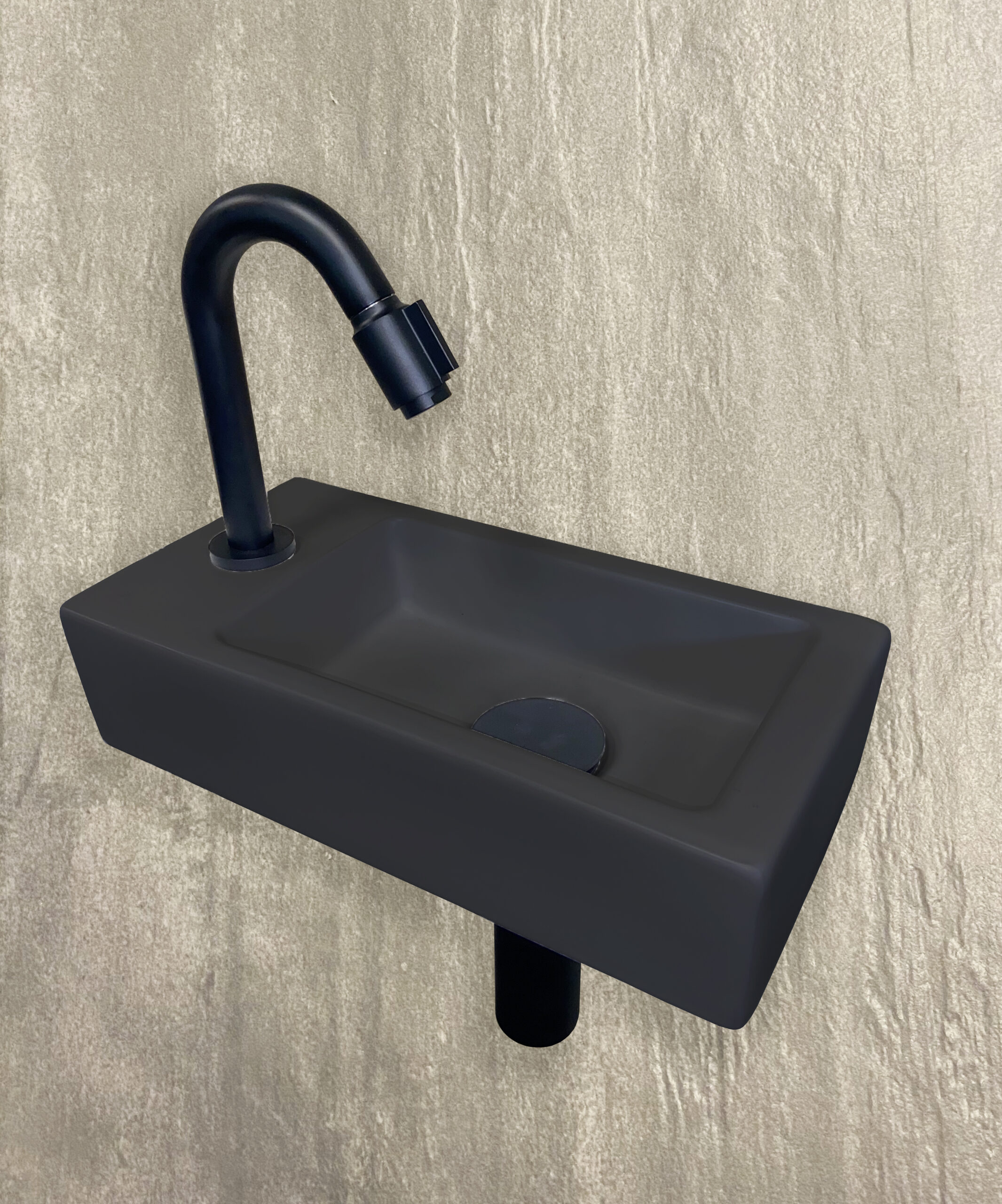 Productfoto Fonteinset Rhea S mini met fontein links quartz