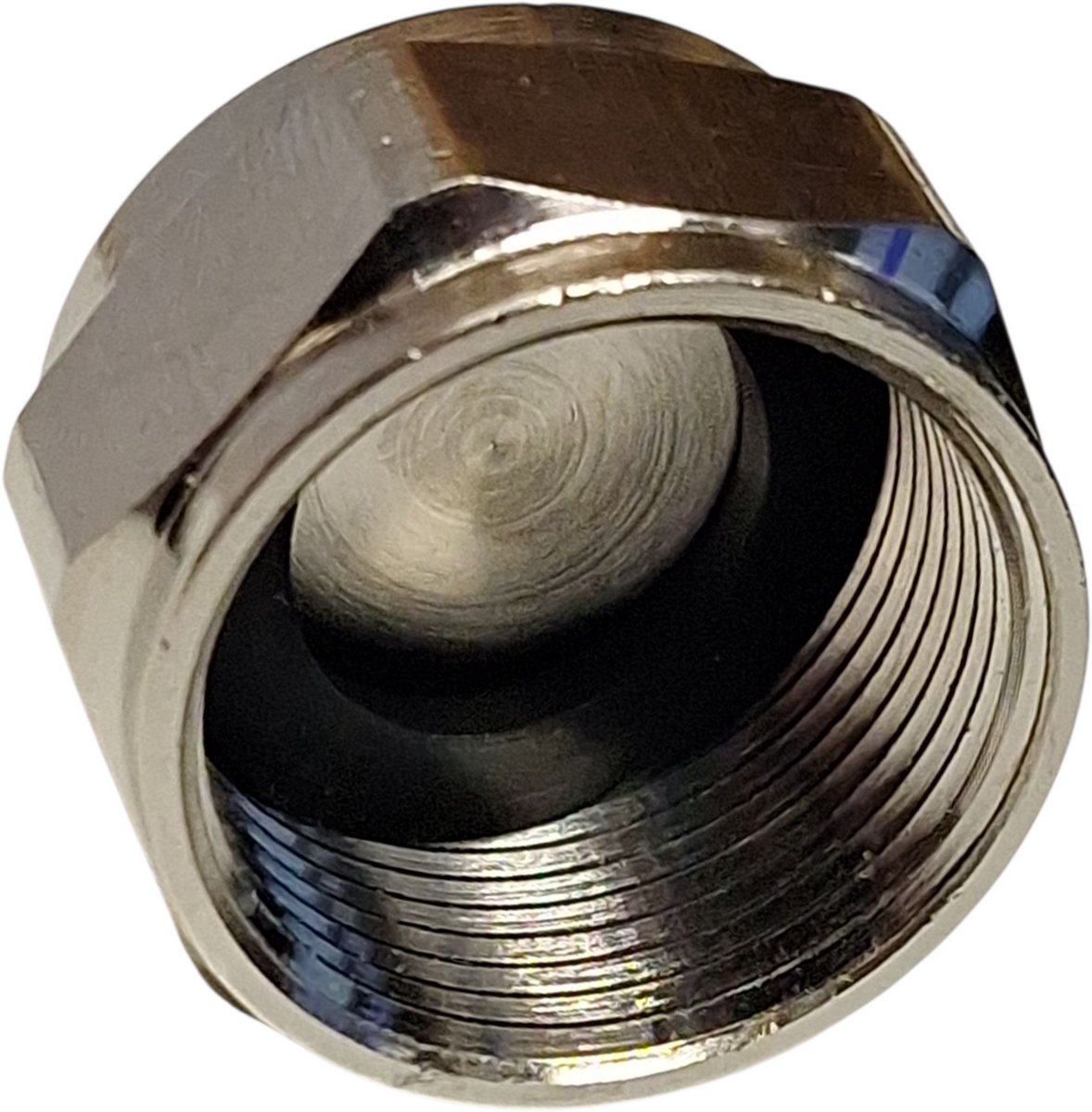 Productfoto Gaswarteldop M24 binnendraad chroom 404623