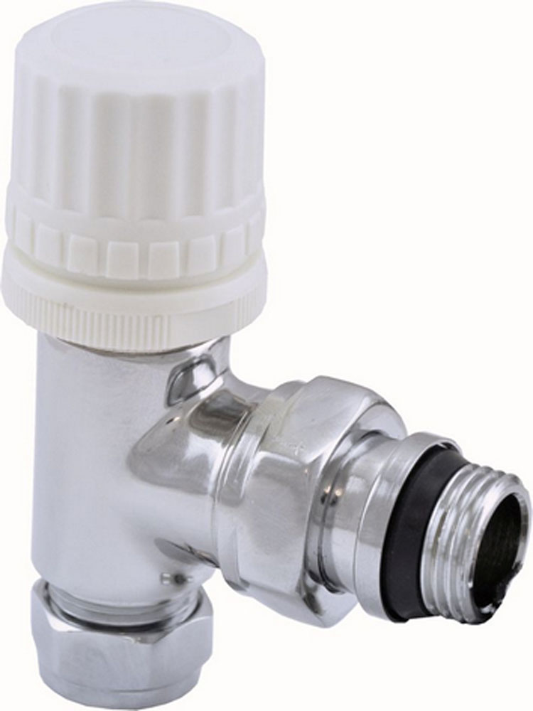Productfoto Thermostatisch voorbereid radiatorventiel haaks 1/2" x 15 mm chroom 433531