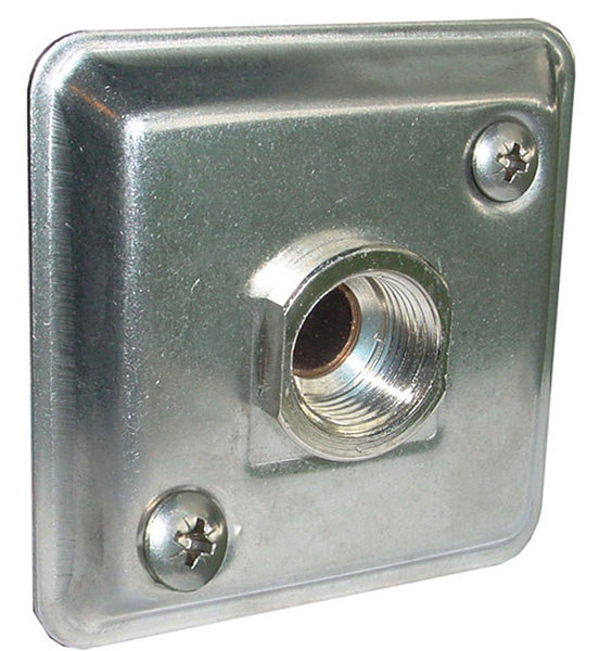 Productfoto Gevelplaat 1/2'' x 15 mm chroom 534408