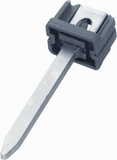 Productfoto PVC muurpen met klemnok 65mm 621310