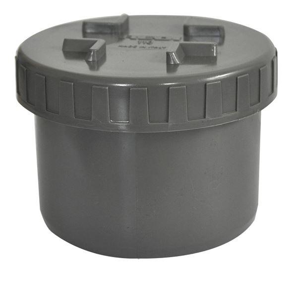 Productfoto Eindstuk met schroefdeksel 50 mm PVC 622351