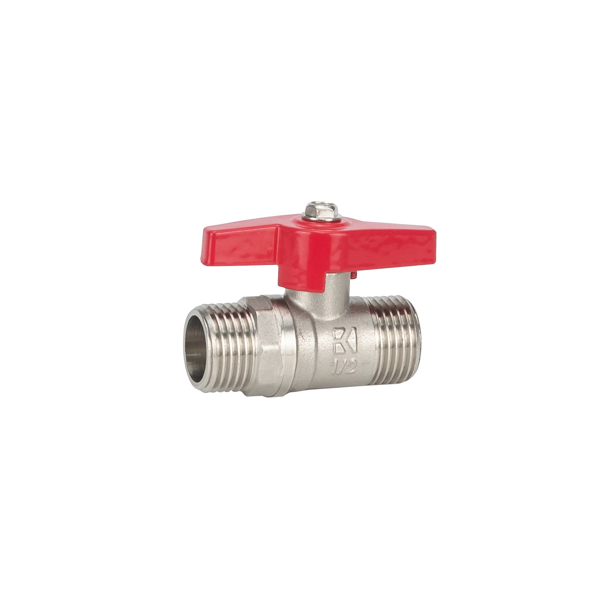 Productfoto Kogelstopkraan met vlindergreep draad 1/2"M 631210