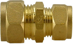 Productfoto Knelkoppeling verloopsok recht Kiwa Gastec 12 x 10 mm messing 633508