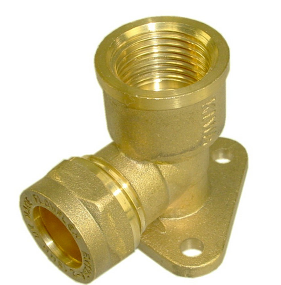 Productfoto Muurplaat Kiwa Gastec 1/2" bi x 15 mm knel messing 633577