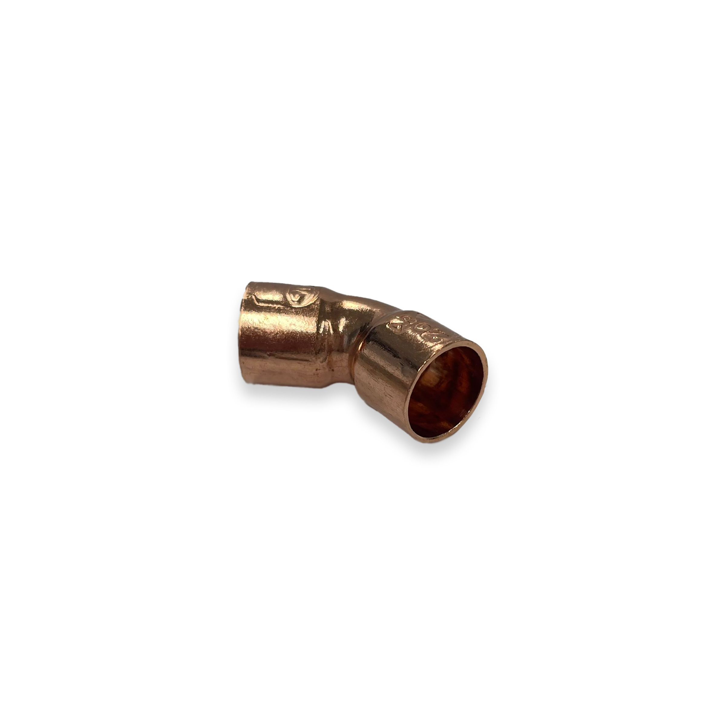 Productfoto Bocht roodkoper 15 x 15 mm 45 graden 643602